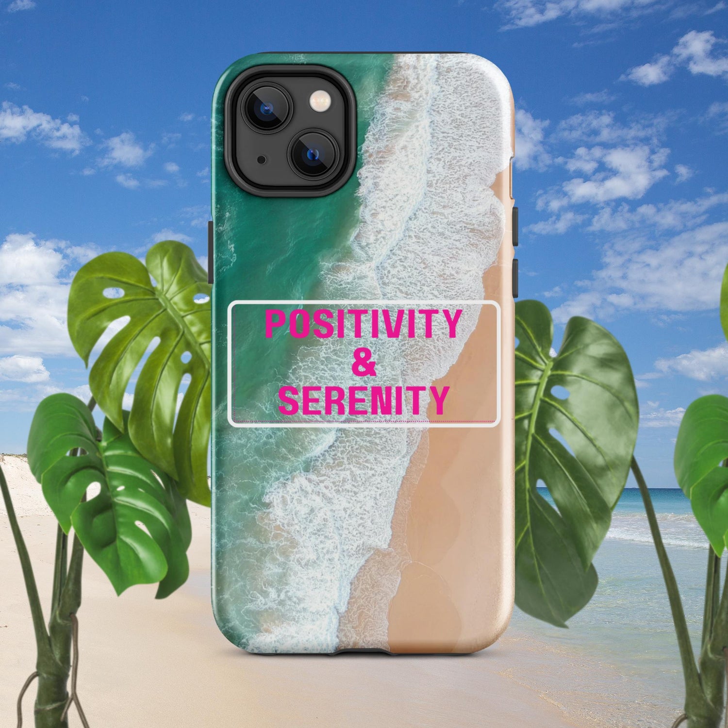 Beachy Positivity &amp; Serenity - Iphone Case