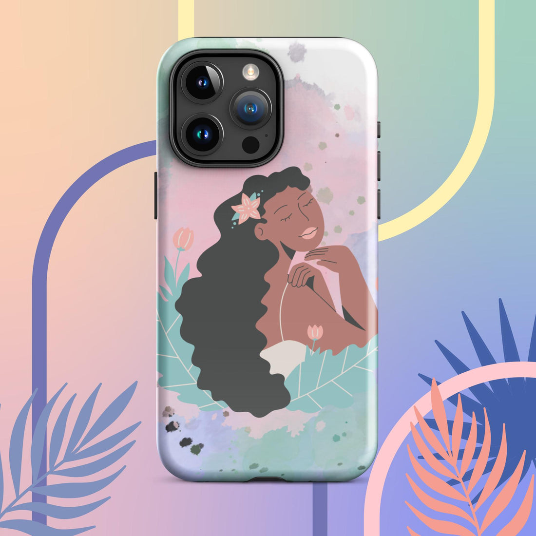 Protective Iphone Case - Melanin Pastel , image, Iphone Case