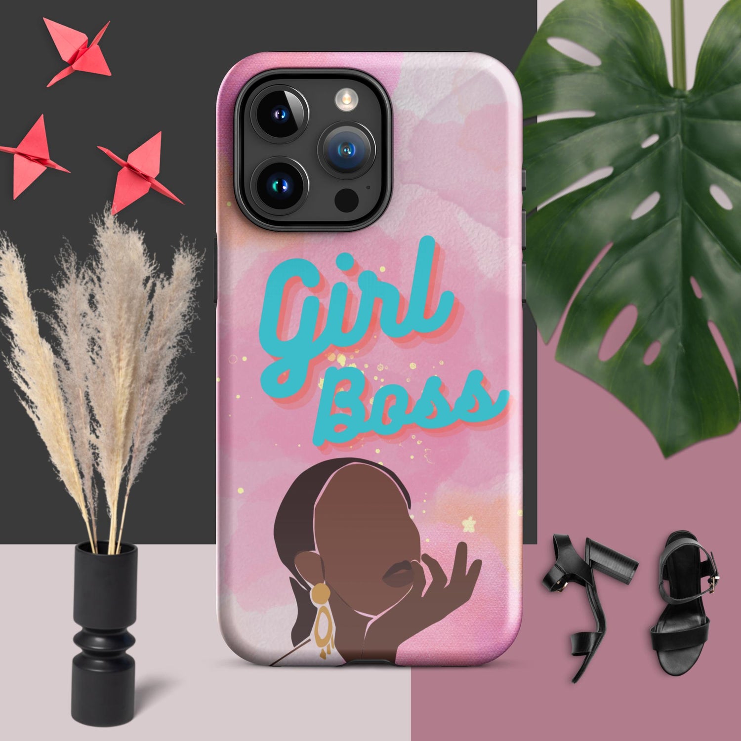 Shockproof Protective Iphone Case - Girl Boss, image, iPhone Case