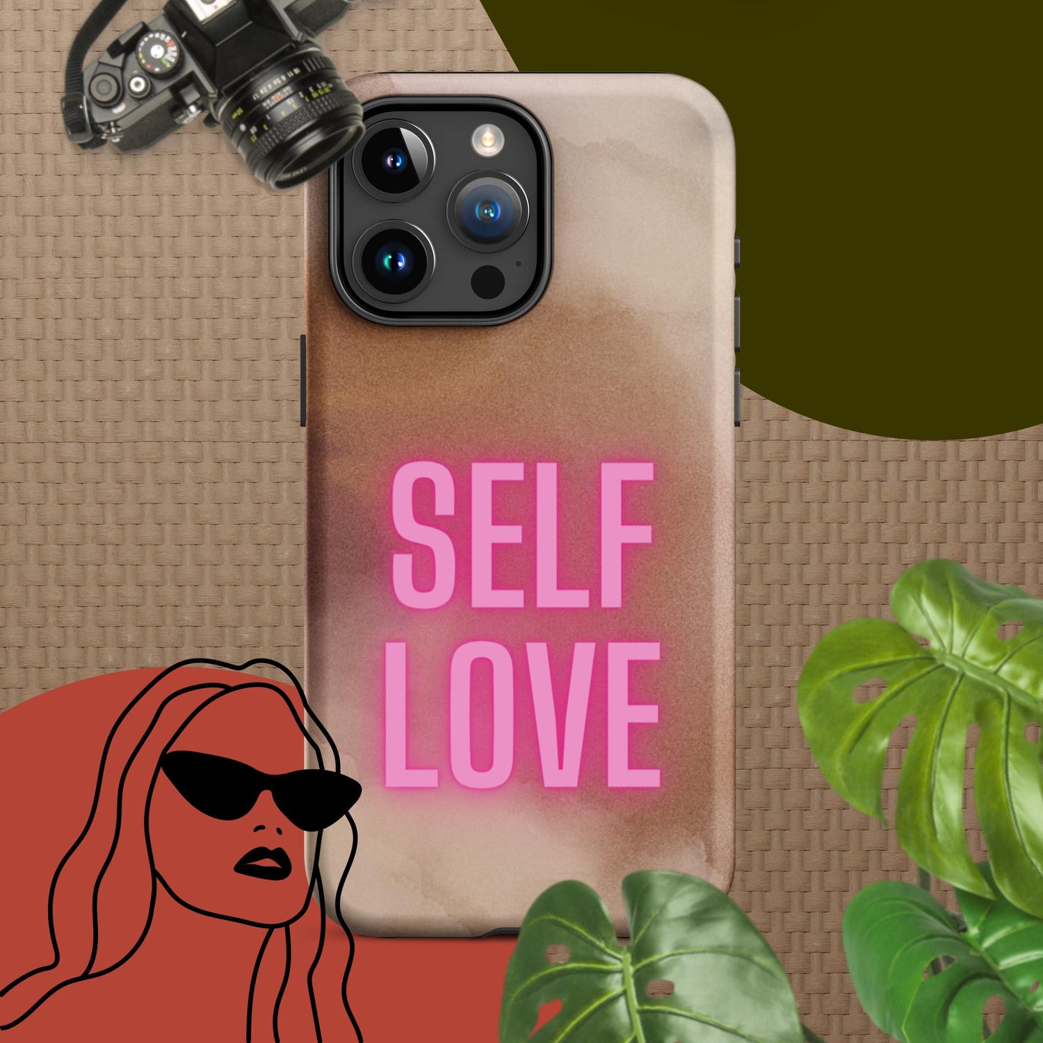 Shockproof Protective Iphone Case - Self Love, image, Iphone Case